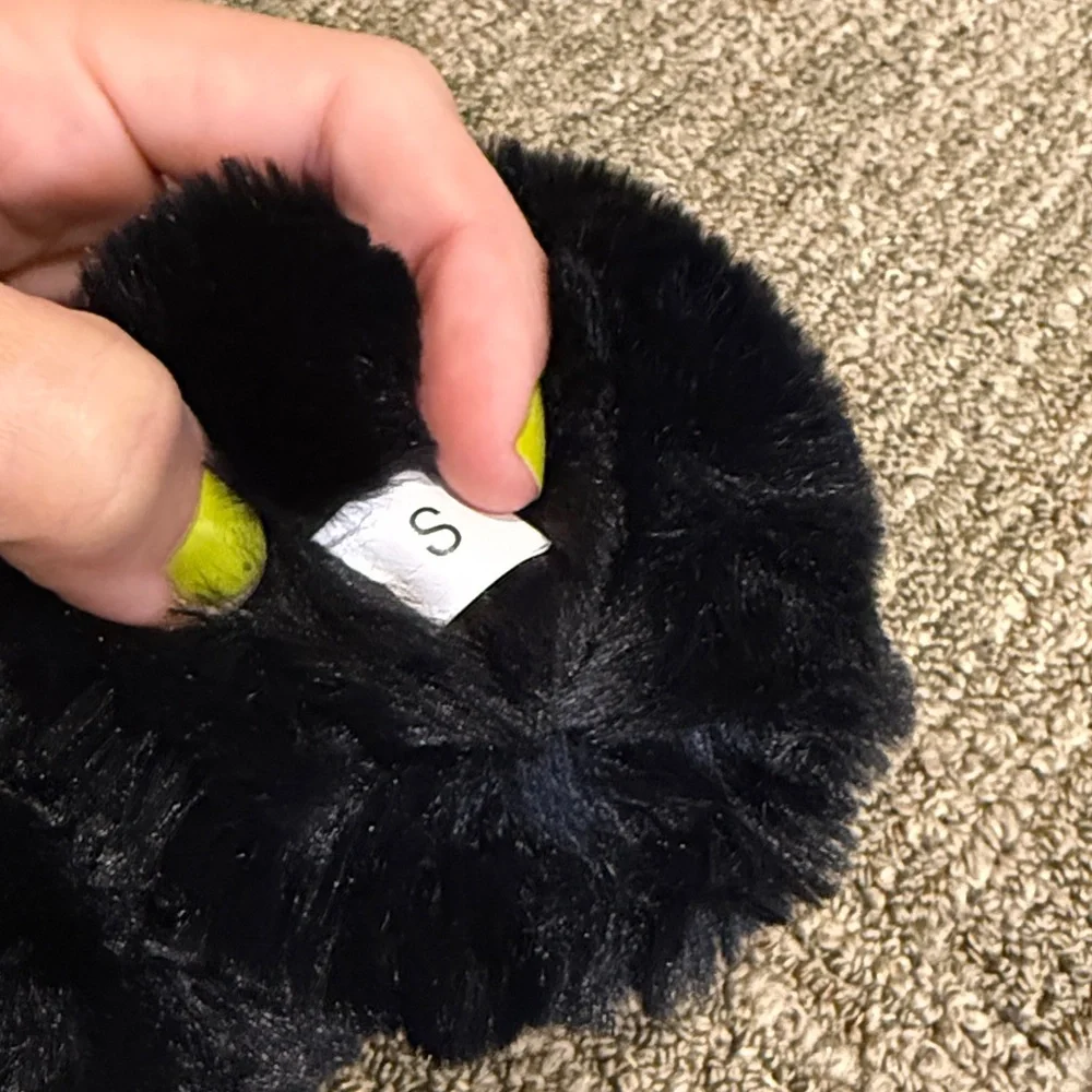 The North Face Black Faux Fur Cuff Winter Gloves - small